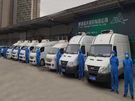 顺天医药物流网络示意